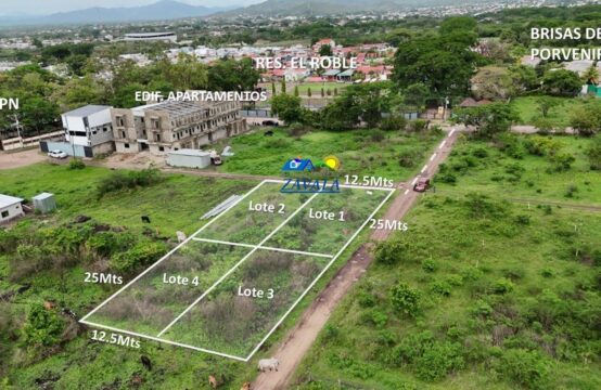 4 Terrenos ubicados en Res. San Isidro, Juticalpa, Olancho